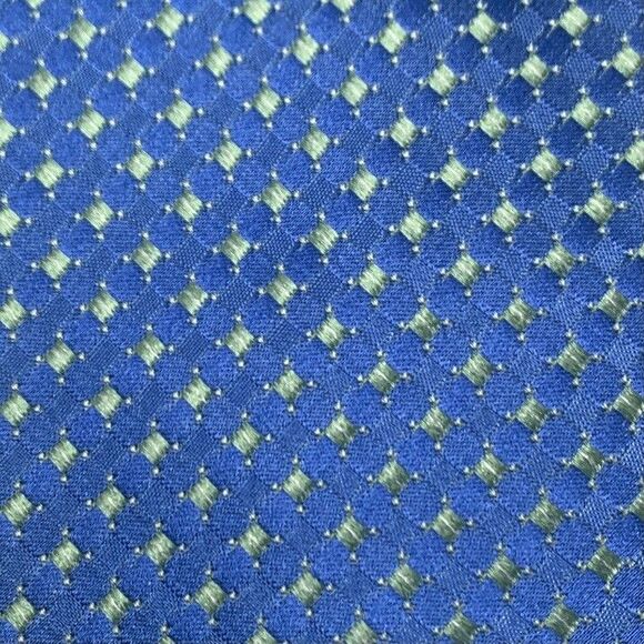 Michael Kors Blue Green Woven Silk Mens Neck Tie Classic Dress Business Design - Picture 3 of 9